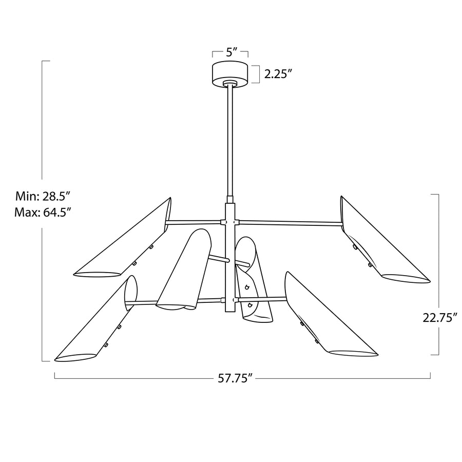 Vest Chandelier-Black