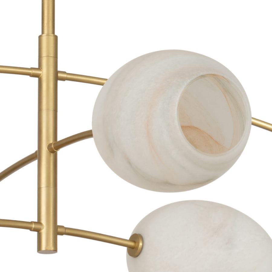 Artemis Chandelier- Natural Brass