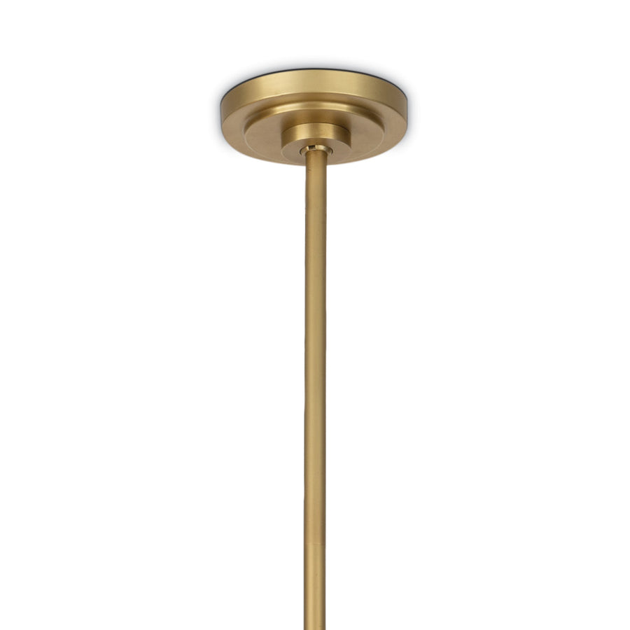 Artemis Chandelier-Champagne Glass-Natural Brass