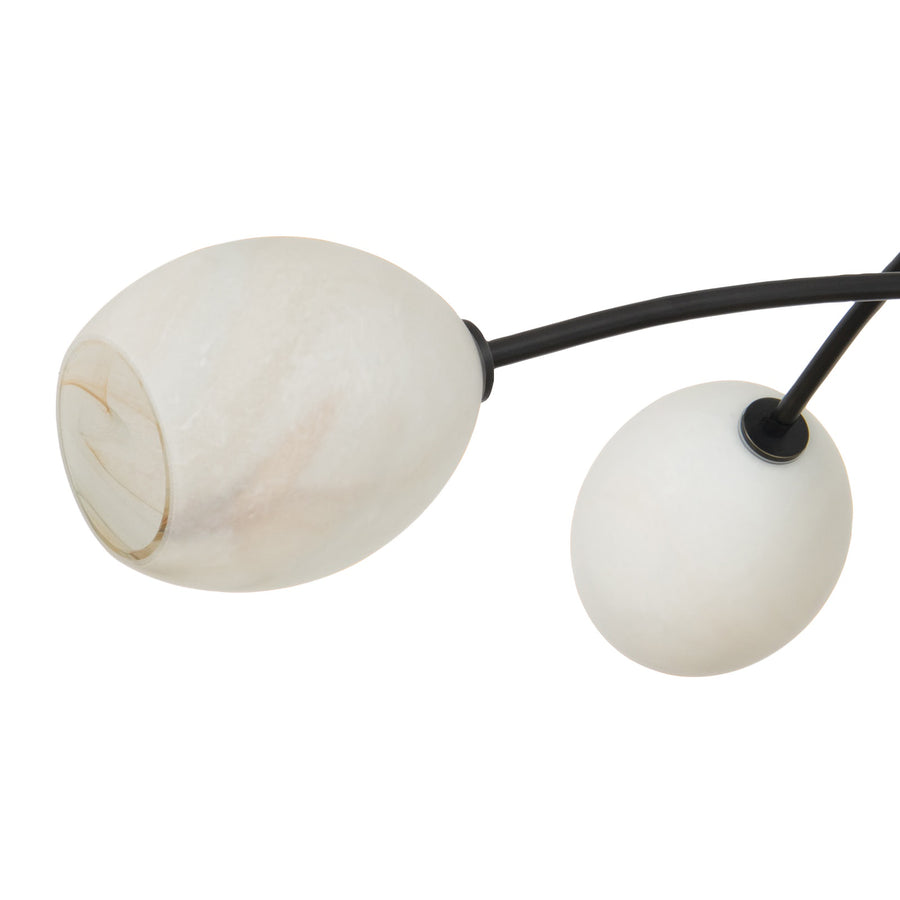 Artemis Chandelier-Alabaster Glass-Oil-Rubbed Bronze