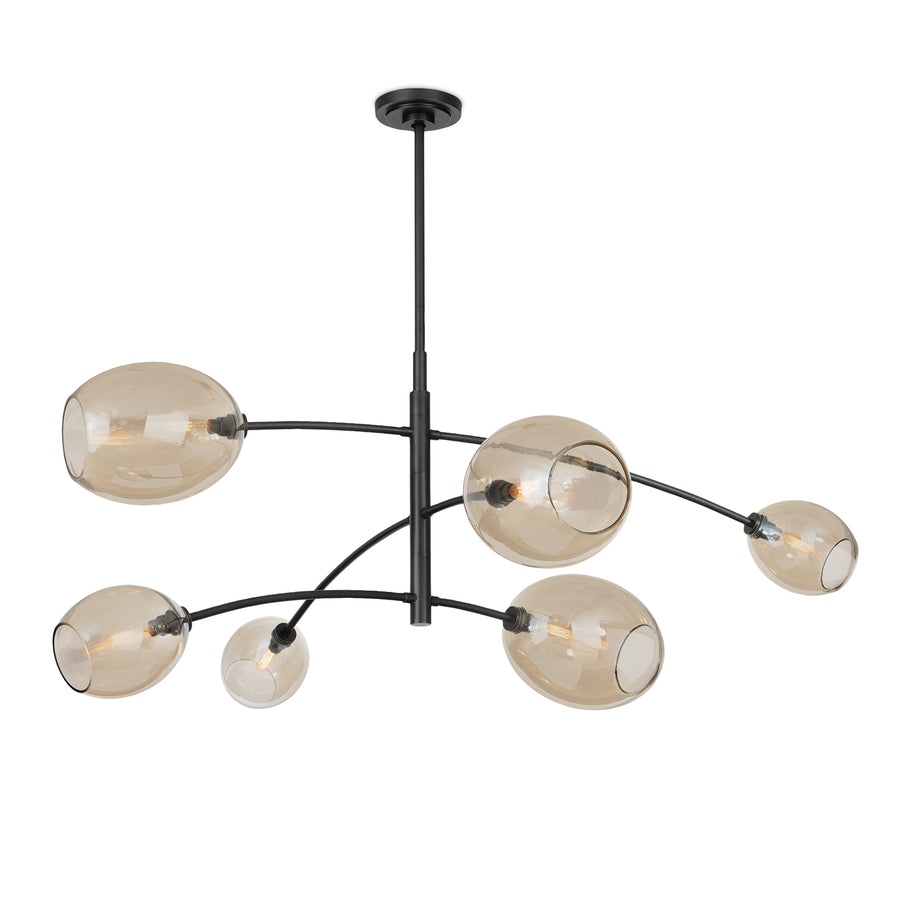 Artemis Chandelier-Champagne Glass-Oil-Rubbed Bronze