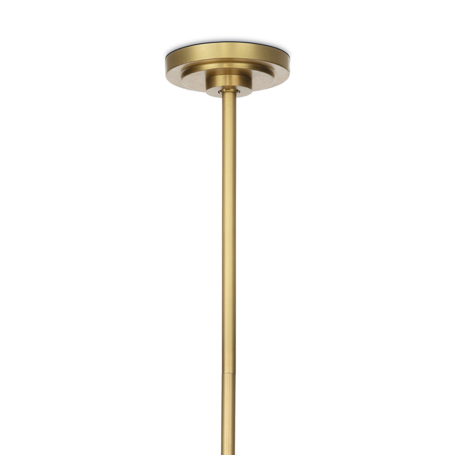 Artemis Pendant Double-Champagne Glass-Natural Brass