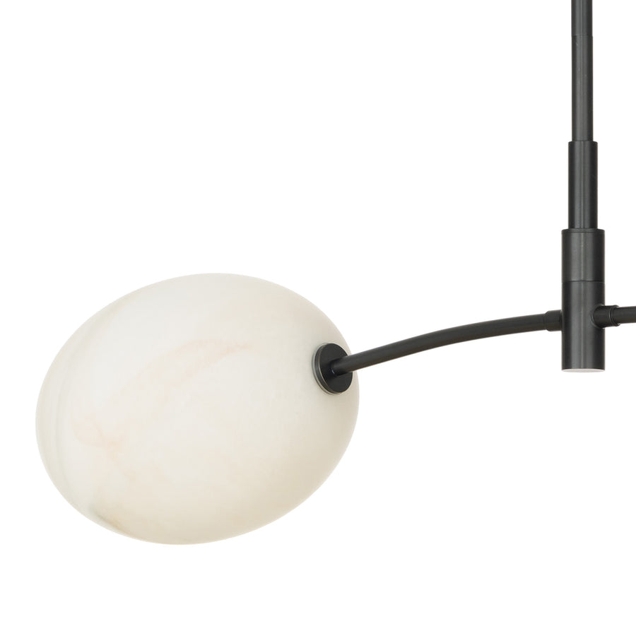 Artemis Pendant Double-Alabaster Glass-Oil-Rubbed Bronze