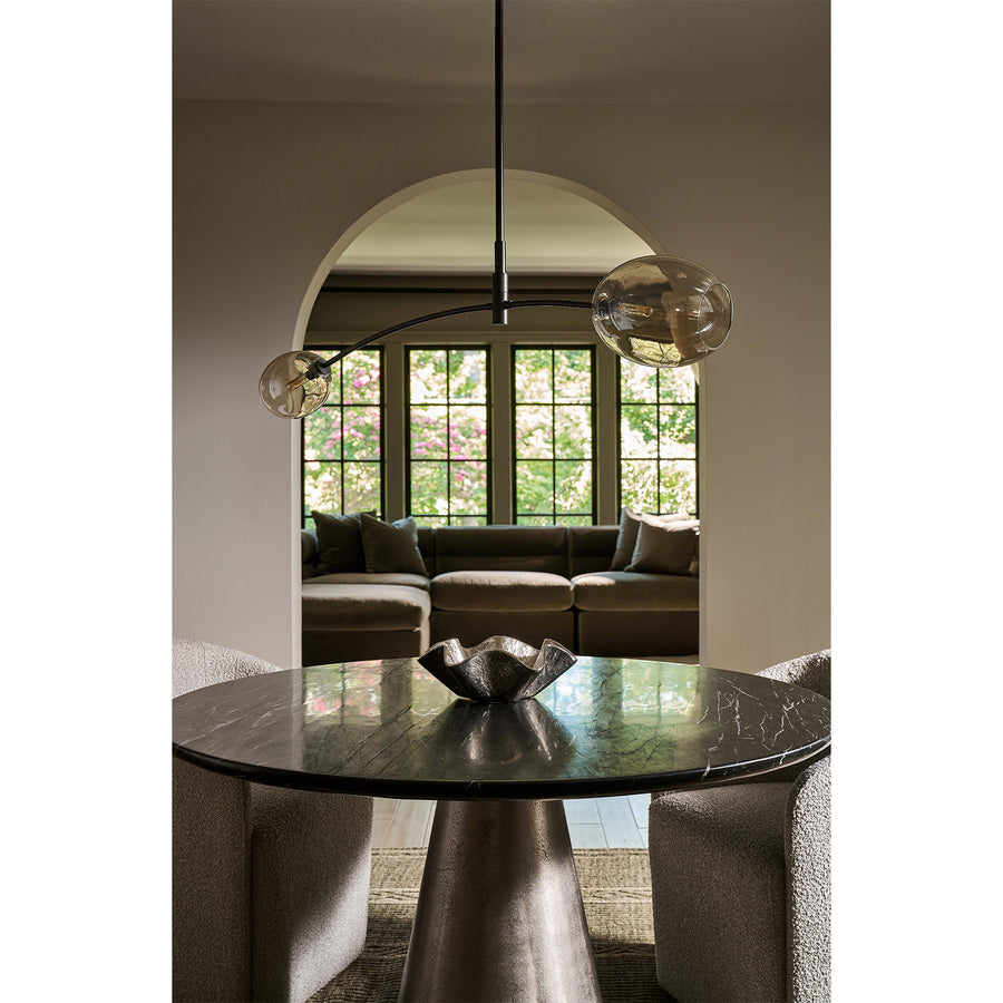 Artemis Pendant Double-Champagne Glass-Oil-Rubbed Bronze