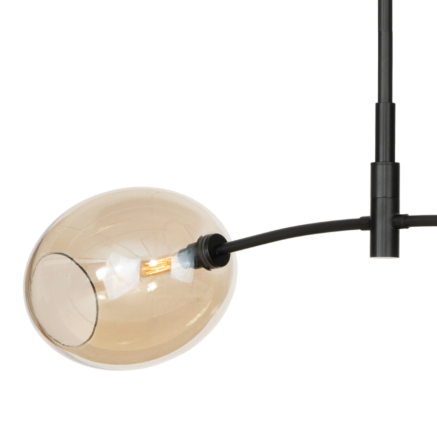 Artemis Pendant Double-Champagne Glass-Oil-Rubbed Bronze