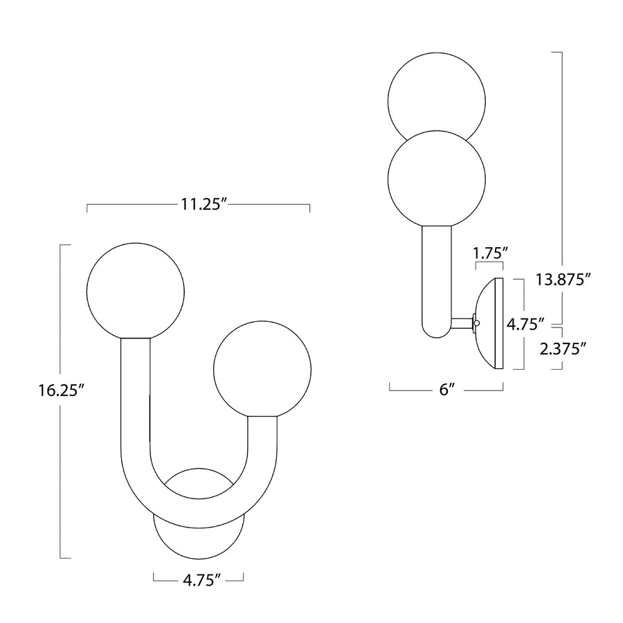 Happy Outdoor Sconce-Right