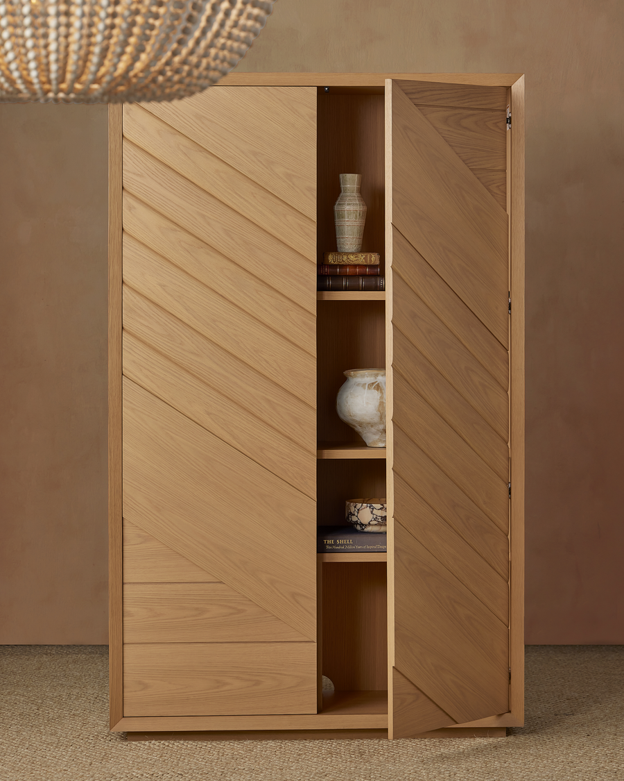 Margot Natural Oak Storage Cabinet