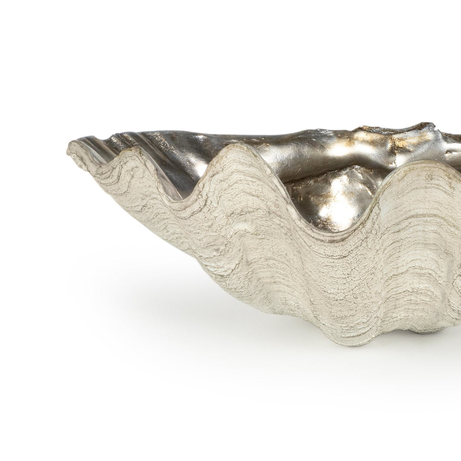 Clam Bowl Small-Silver Leaf