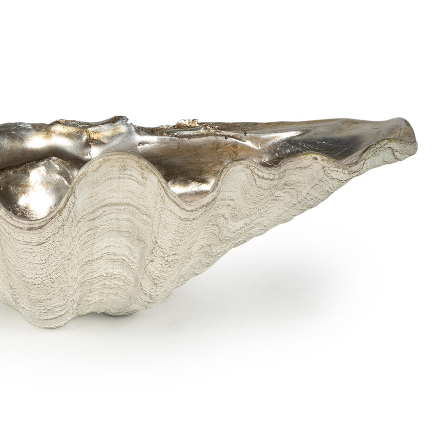 Clam Bowl Small-Silver Leaf