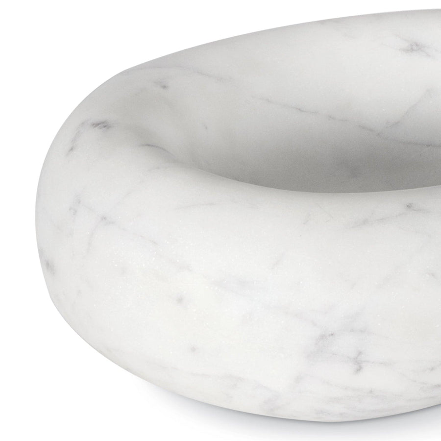 Lagoon Marble Bowl-White - Maison Vogue