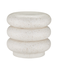 Cusani Ivory Terrazzo Stool