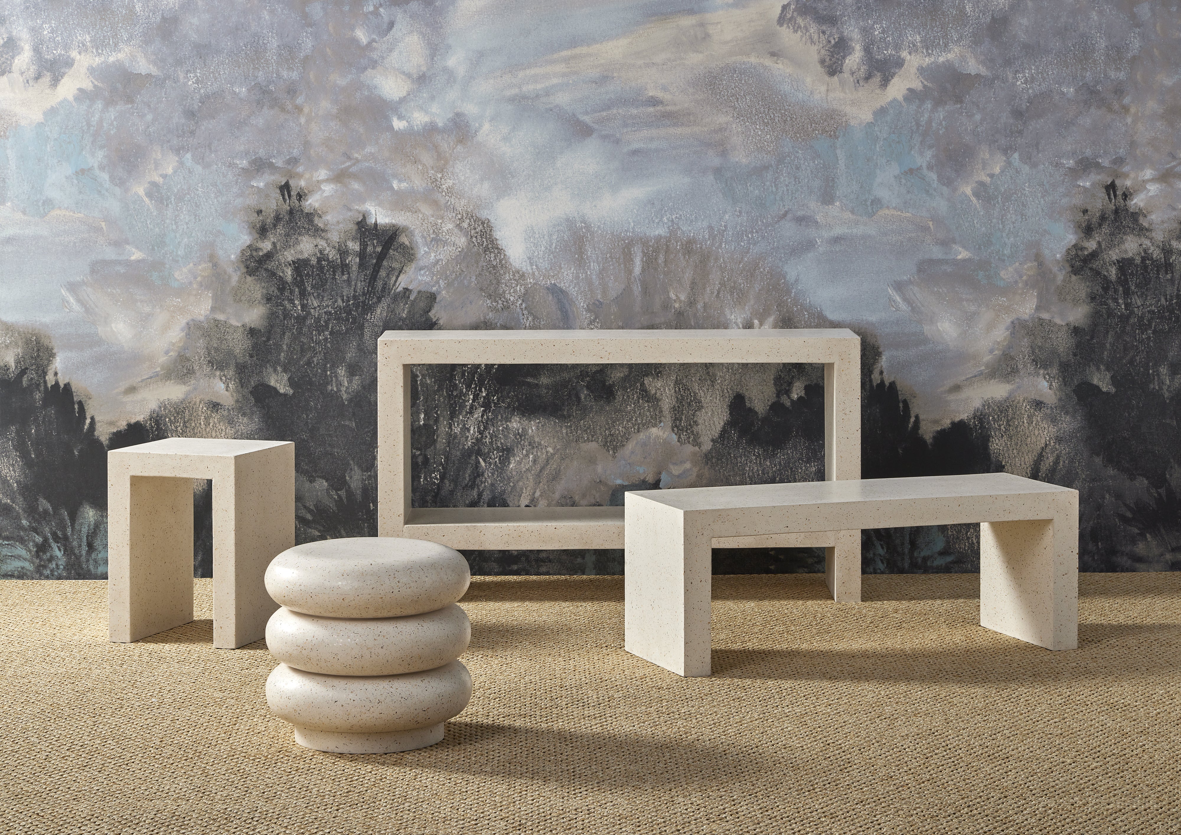 Carson Ivory Terrazzo Accent Table – Maison Vogue