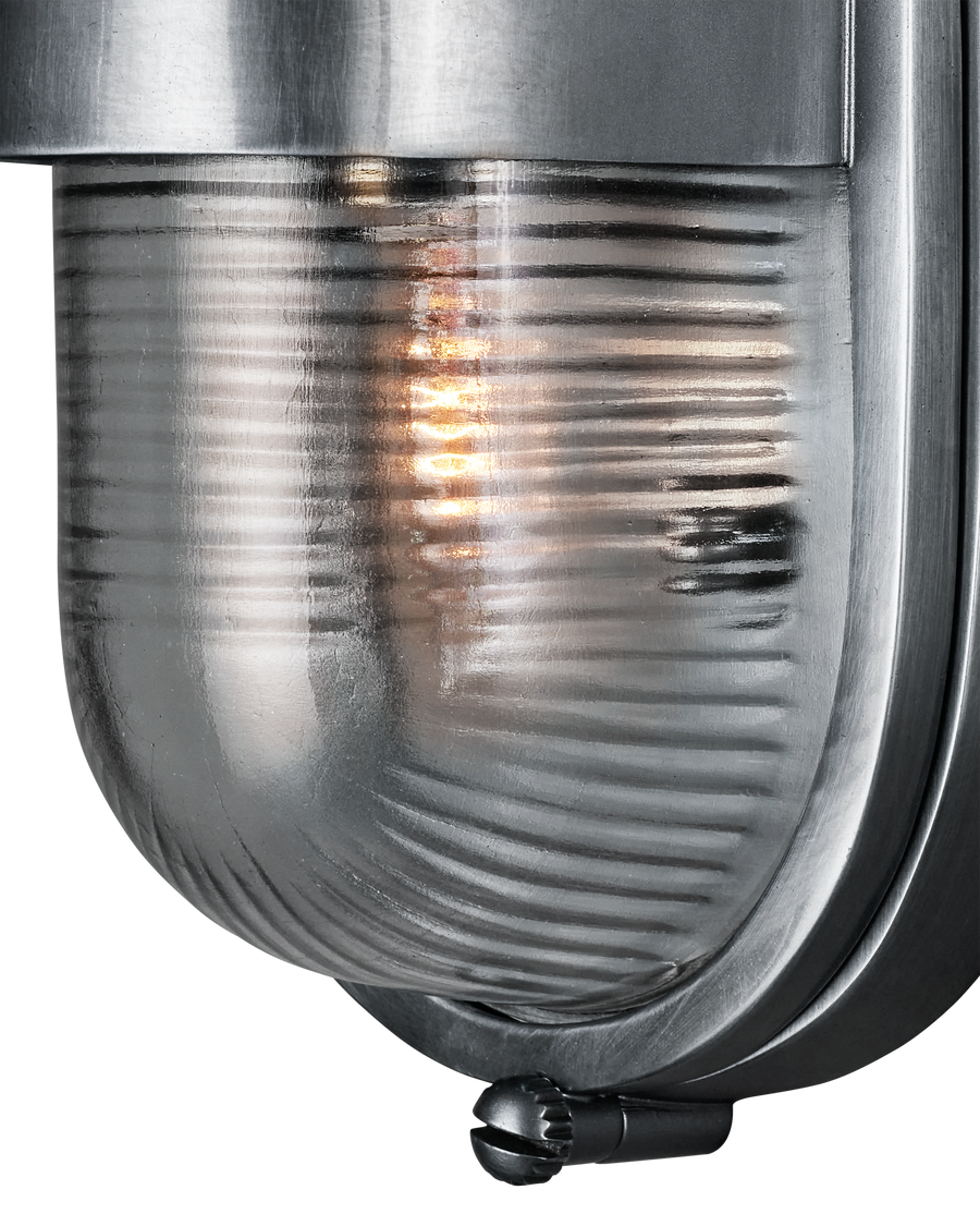 Maritime Silver Outdoor Wall Sconce