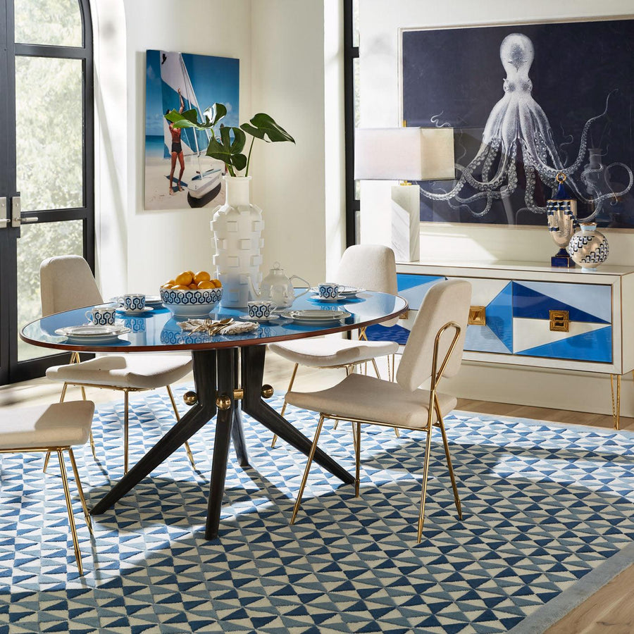 Trocadero Dining Table-Turquoise - Maison Vogue