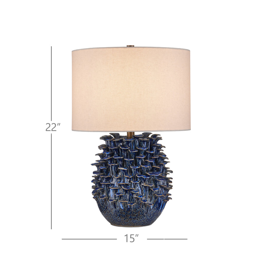 Maitake Dark Blue Table Lamp