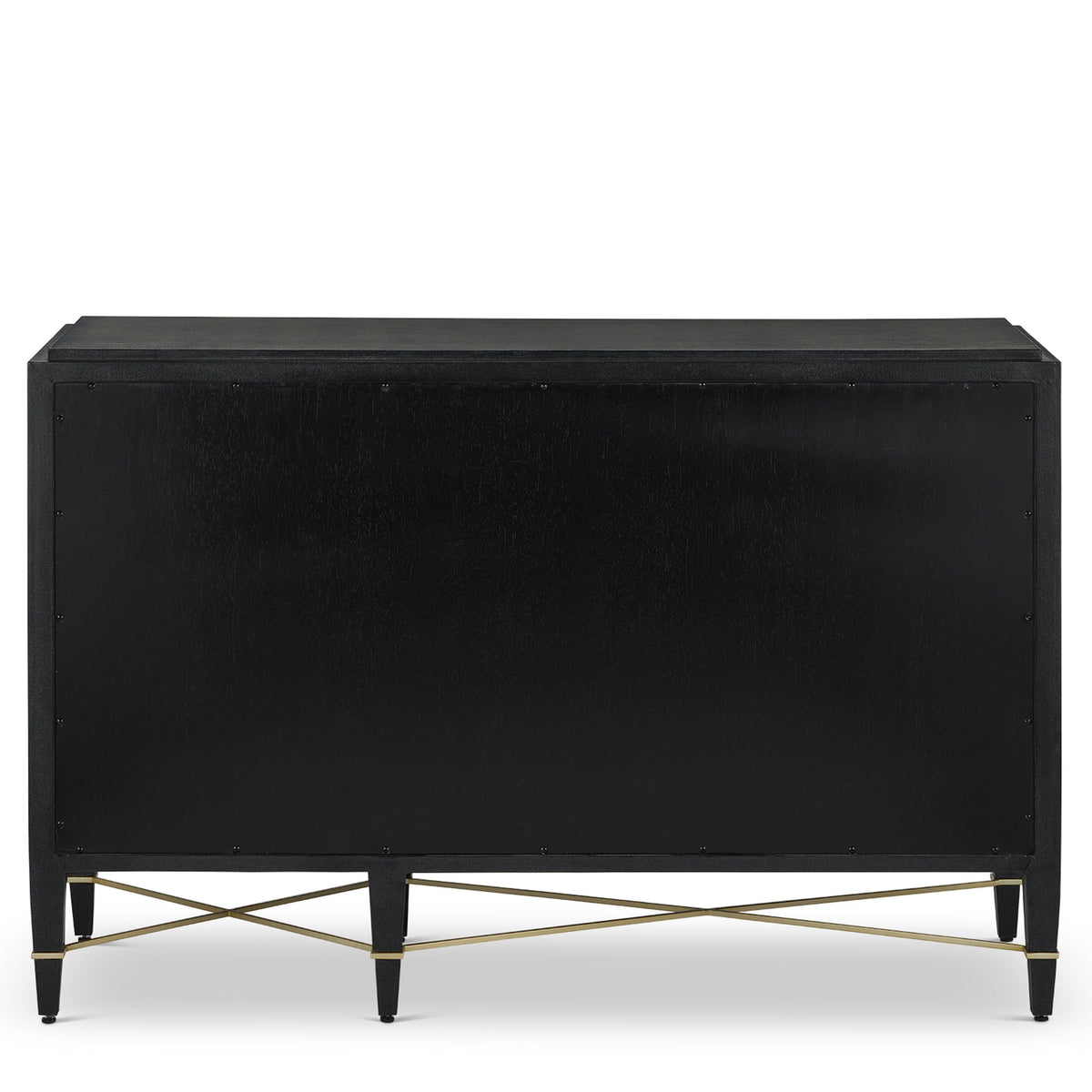 Verona Black Three-Drawer Chest - Maison Vogue