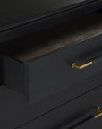 Verona Black Three-Drawer Chest - Maison Vogue