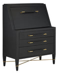 Verona Black Secretary Desk - Maison Vogue