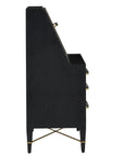 Verona Black Secretary Desk - Maison Vogue