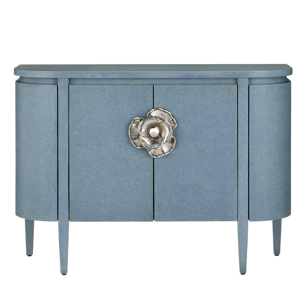 Briallen Blue Demi-Lune Cabinet - Maison Vogue