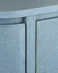 Briallen Blue Demi-Lune Cabinet - Maison Vogue