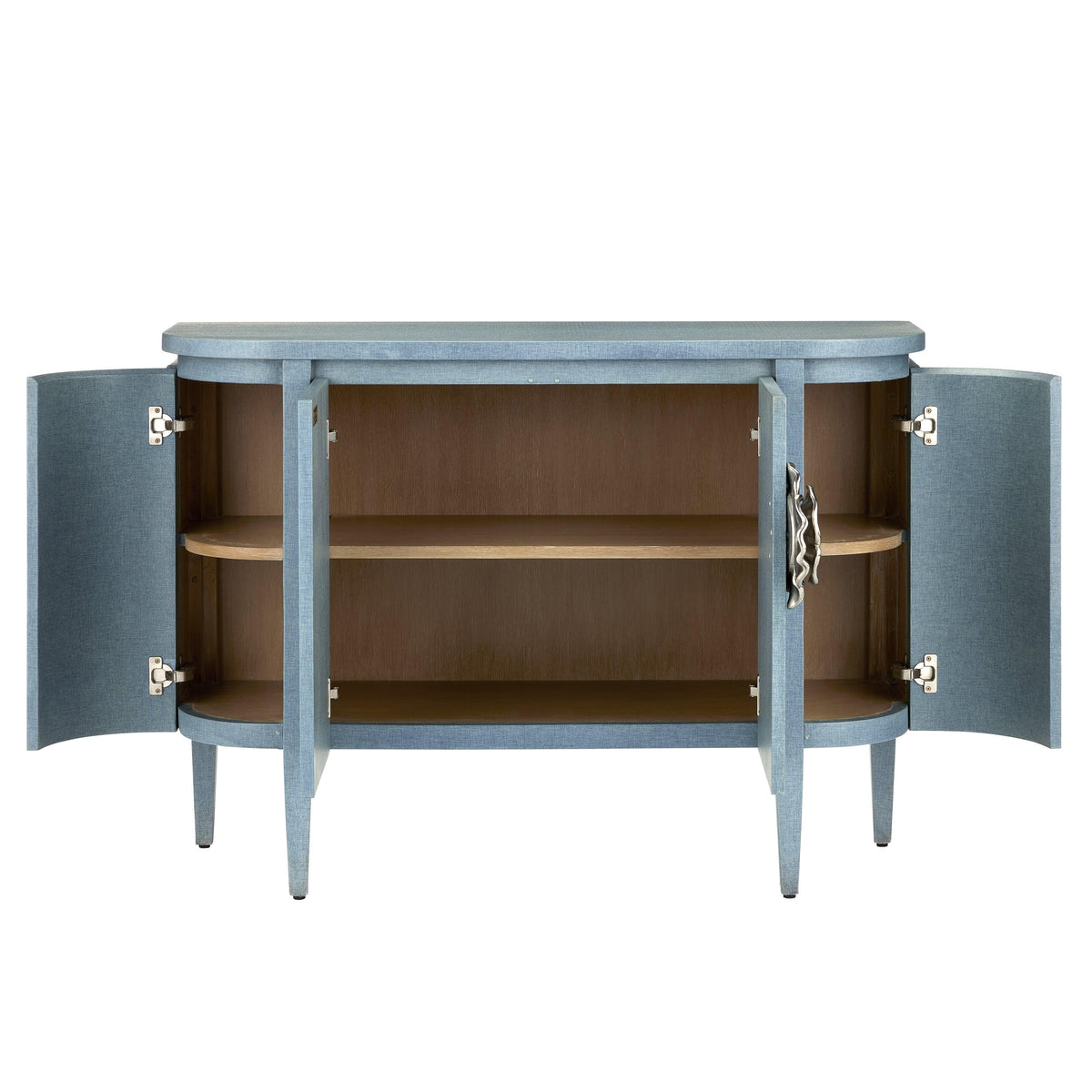 Briallen Blue Demi-Lune Cabinet - Maison Vogue