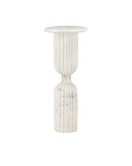 Passementerie White Marble Drinks Table