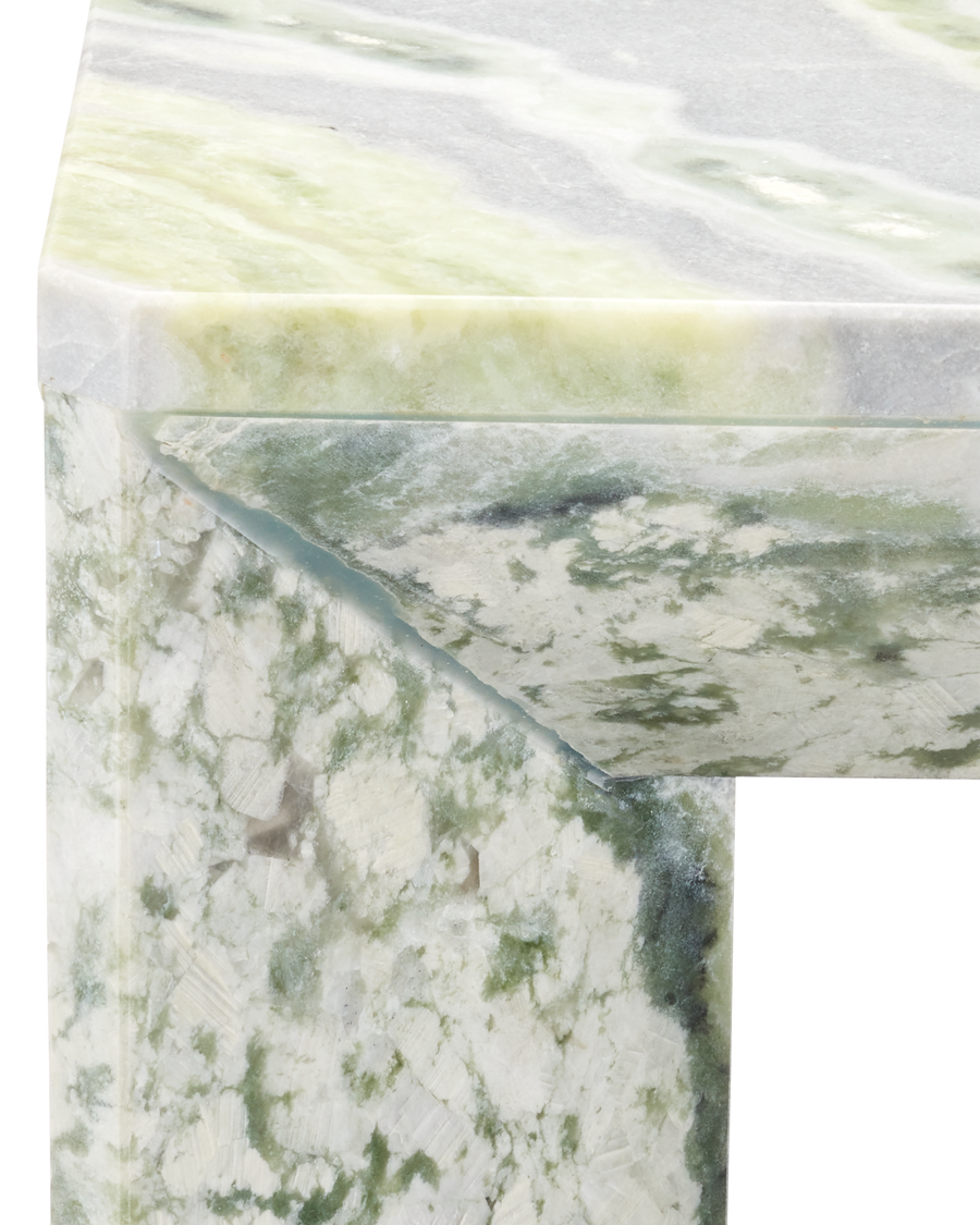 Minerale Green Onyx Accent Table