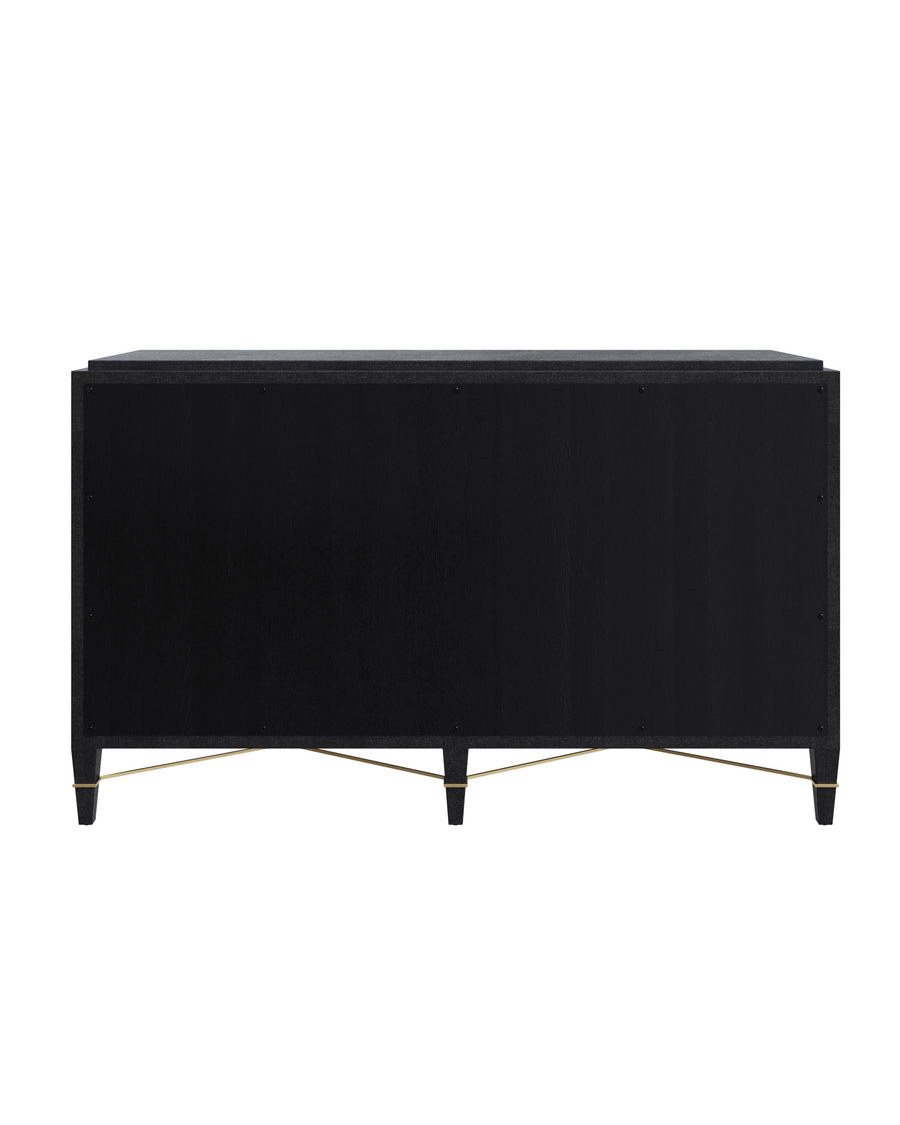 Verona Black Six-Drawer Chest