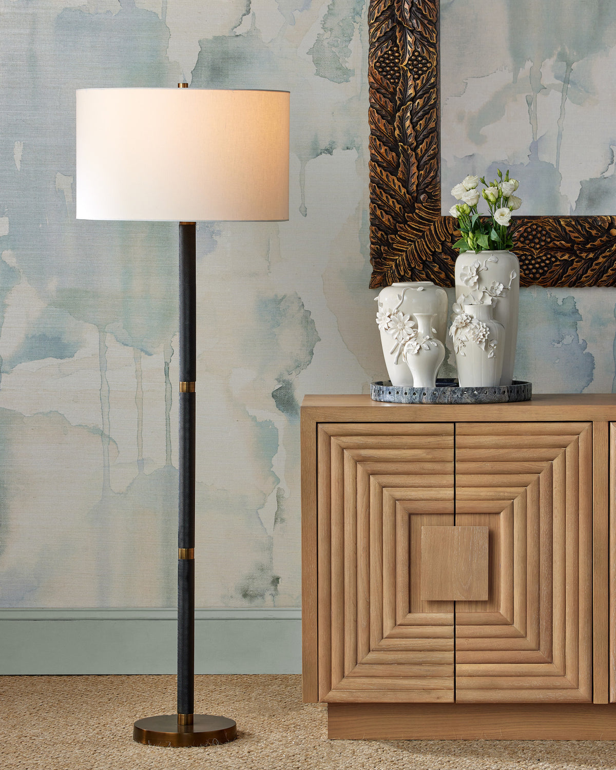 Morombe Washed Oak Credenza