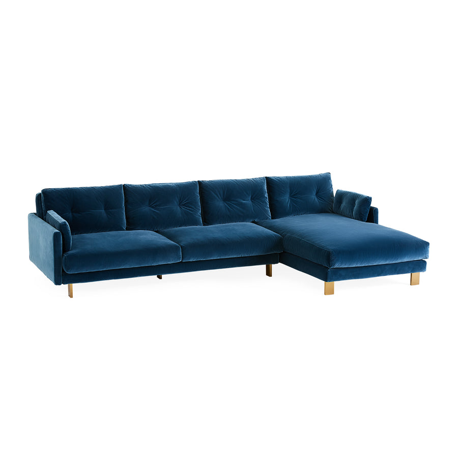 Malibu Sectional-Varese Petrol / RAF