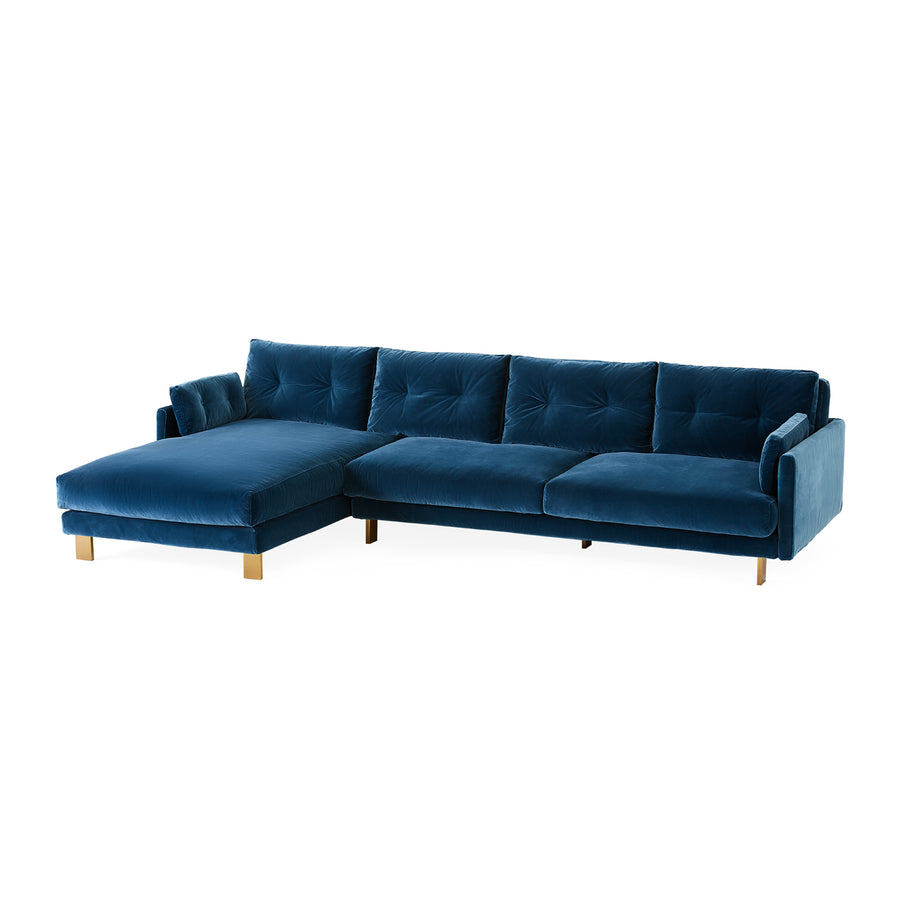 Malibu Sectional -Varese Petrol / LAF