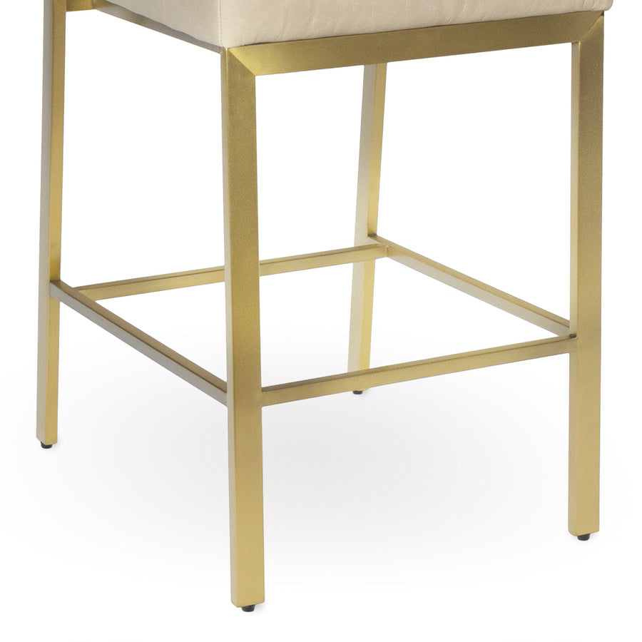 Chantal Leather Counter Stool (Cappuccino)