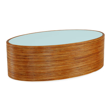 Riviera Oval Cocktail Table - Maison Vogue