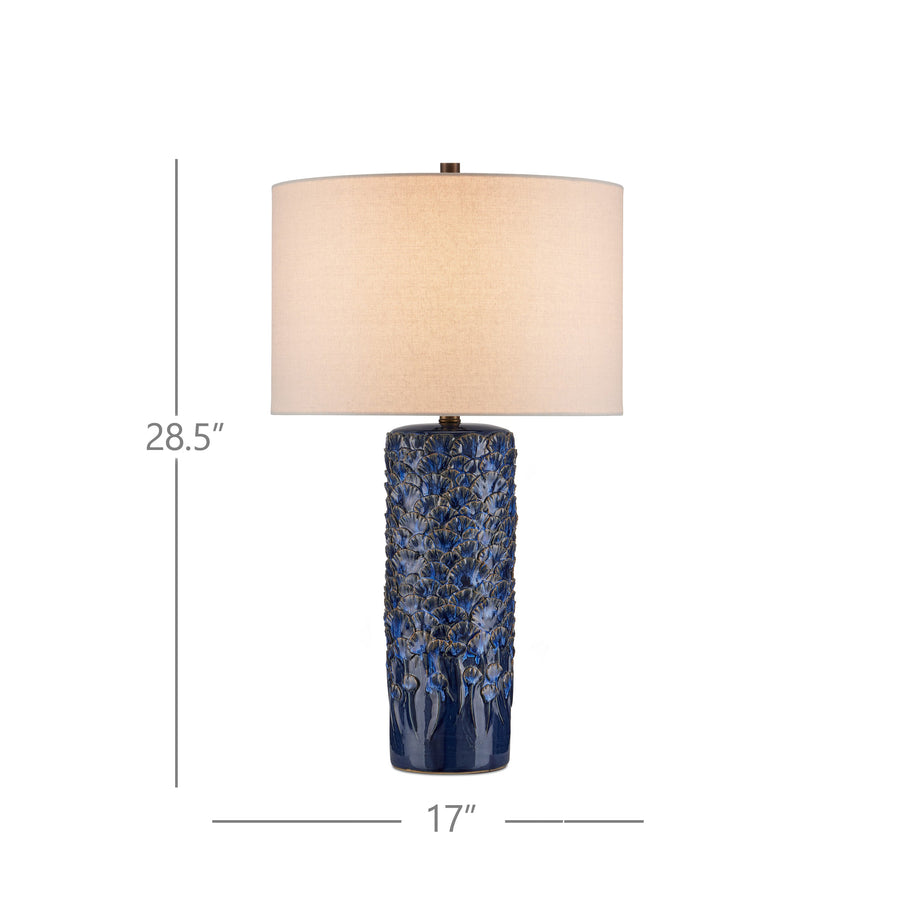 Fairmont Dark Blue Table Lamp