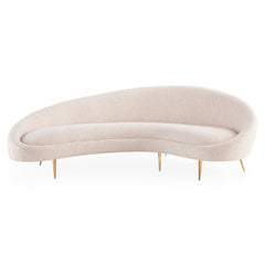 Ether Curved Sofa-Cirrus Blush