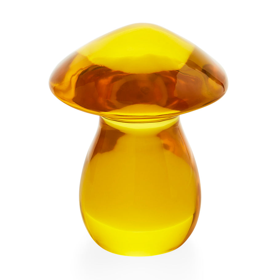 Yellow Acrylic Mushroom Objet