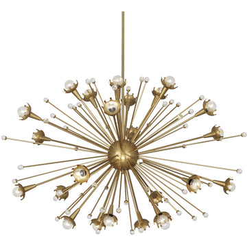 Sputnik Chandelier-Antique Brass