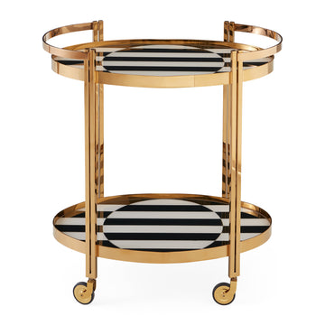 Op Art Bar Cart