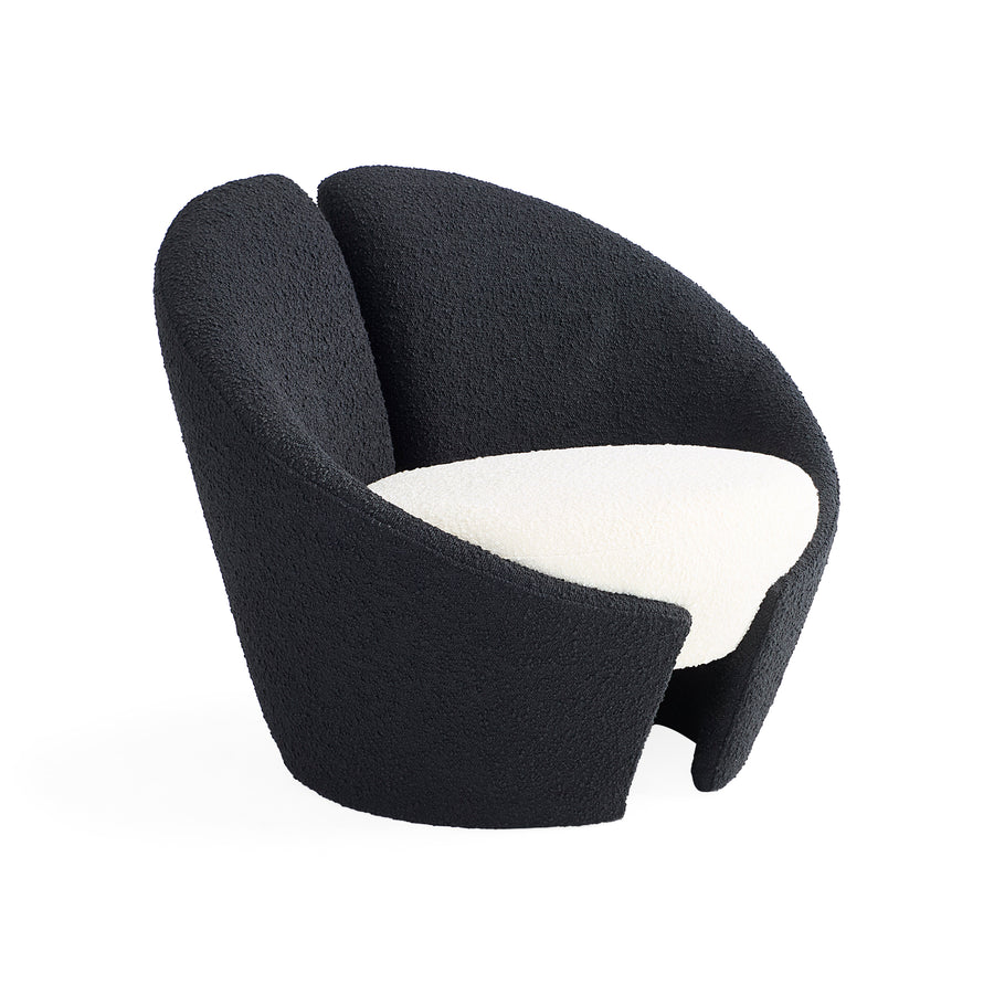 Marais Lounge Chair-Black/White