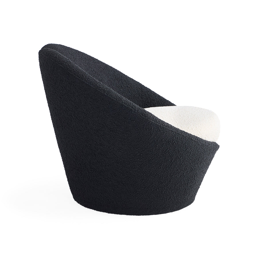 Marais Lounge Chair-Black/White