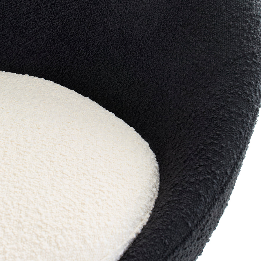 Marais Lounge Chair-Black/White
