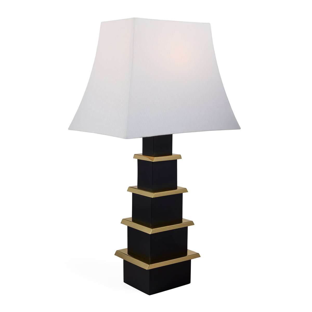Pagoda Table Lamp-Black