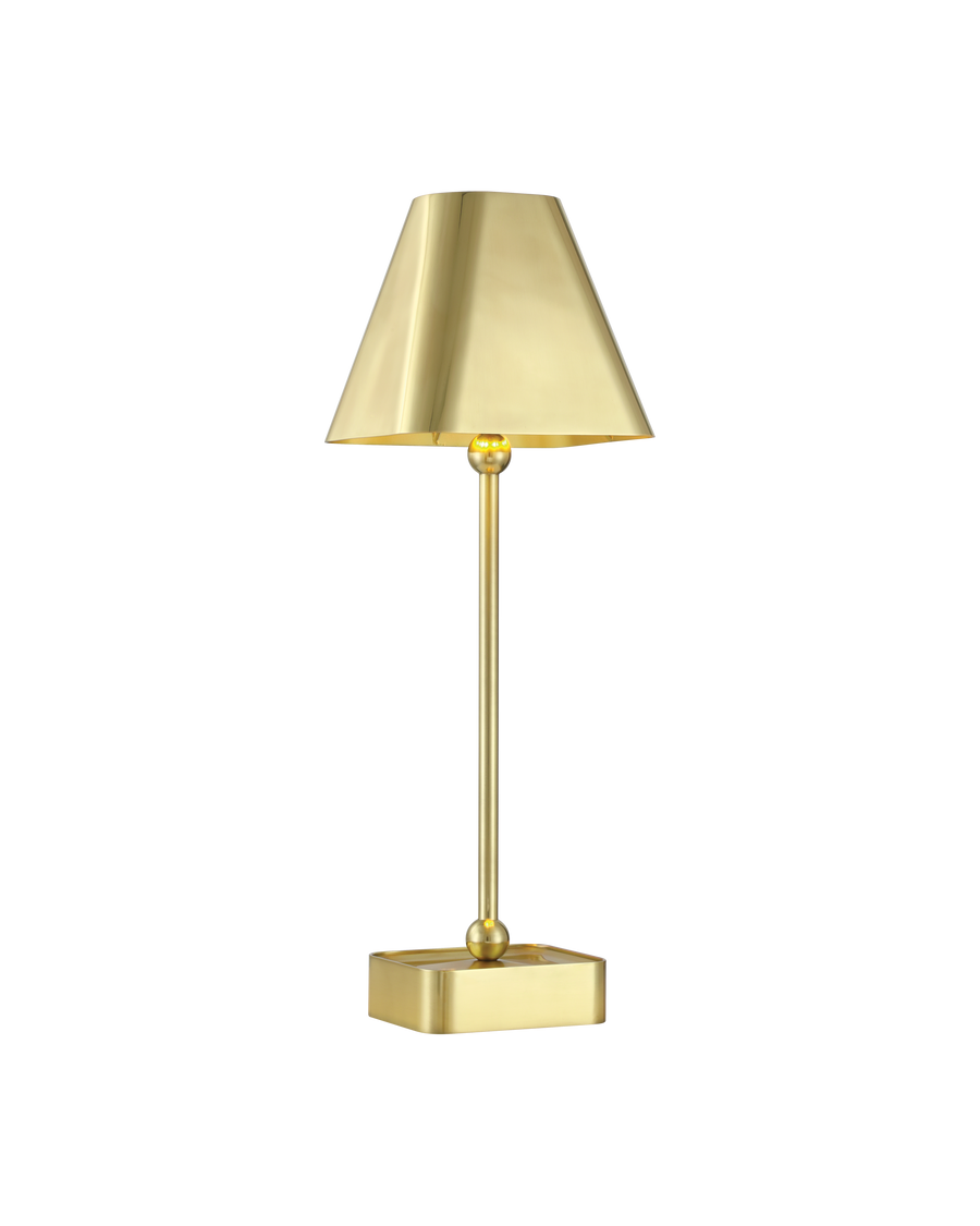 Gadabout Brass Cordless Table Lamp