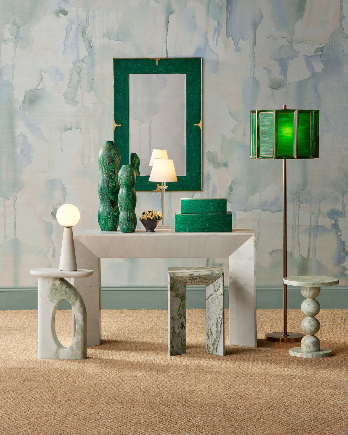 Daze Green Floor Lamp