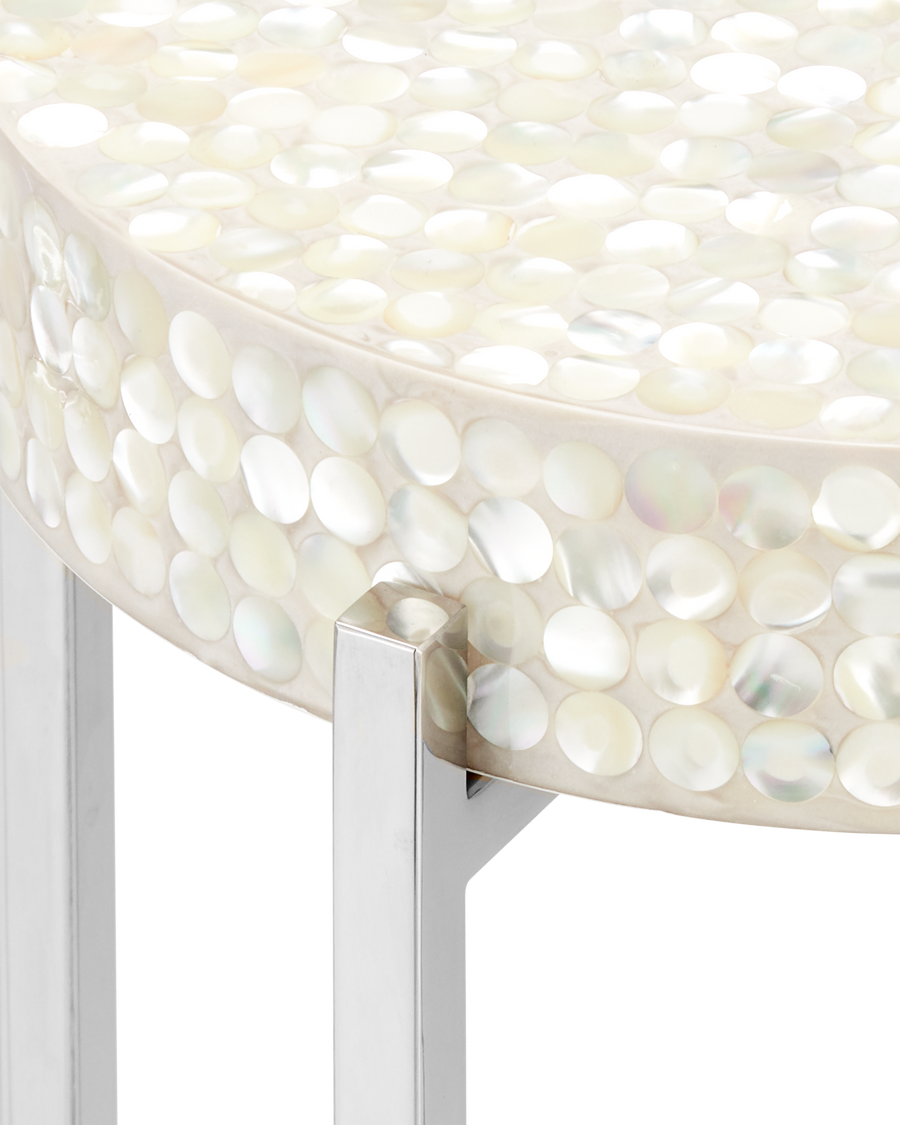 Gerri Dot Mother of Pearl Drinks Table