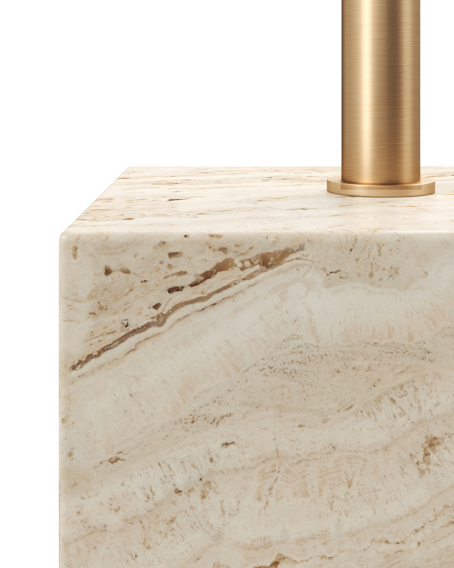 Prado Travertine Drinks Table