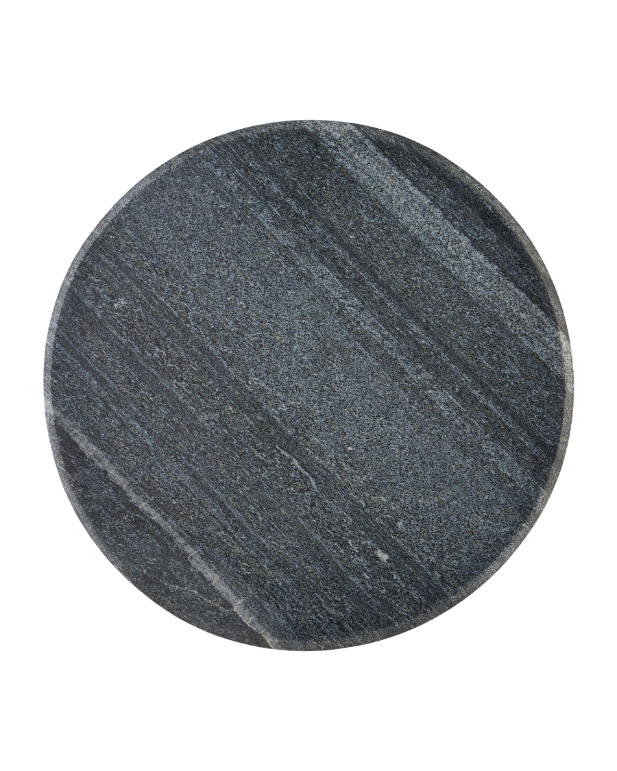 Miles Black Marble Accent Table