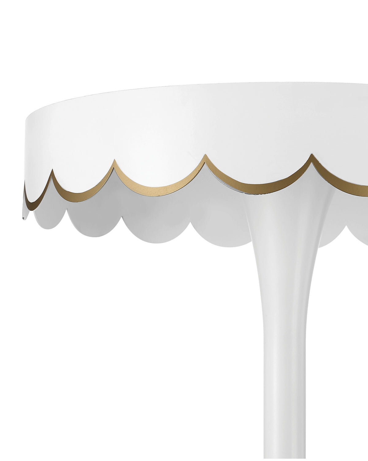 Enid White Accent Table