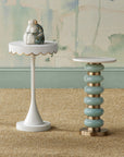 Enid White Accent Table